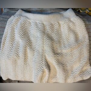 Casablanca Tennis club High Waist Women Shorts - Cream beachwear vibe